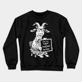 Goat Teacher Crewneck Sweatshirt